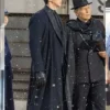 Megalopolis 2024 Adam Driver Black Coat Side