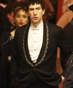 Megalopolis 2024 Adam Driver Black Wool Coat 1