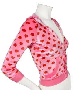 Megan Fox Jennifer Body Pink Heart Hoodie 2