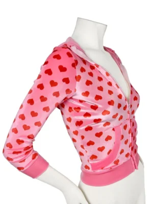 Megan Fox Jennifer Body Pink Heart Hoodie 2