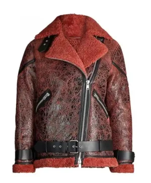 Melanie Scrofano Wynonna Earp S04 Shearling Fur Jacket