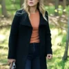 Melissa Roxburgh Manifest Black Wool Coat