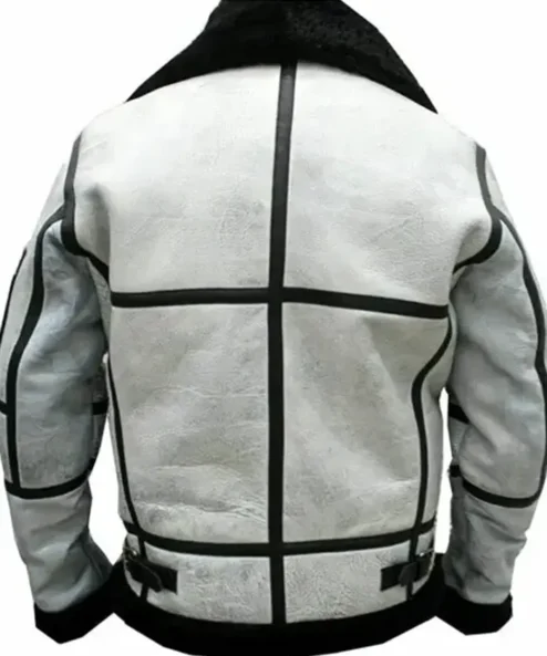 Men RAF B3 Bomber Flight Aviator Leather Jacket