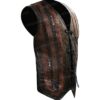 Brown Crocodile Leather Vest For Men and Women