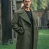 Men in Kilts Sam Heughan Wool Green Coat