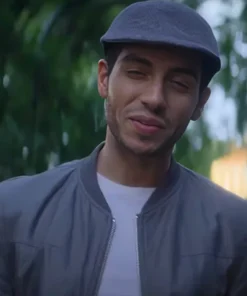 Mena Massoud The Royal Treatment Grey Jacket