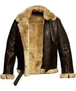 Mens B3 Flight Farrier Tom Hardy Dunkirk Leather Jacket For SALE