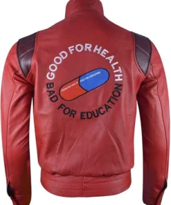 Mens Capsule Logo Sheep Leather Red Jacket