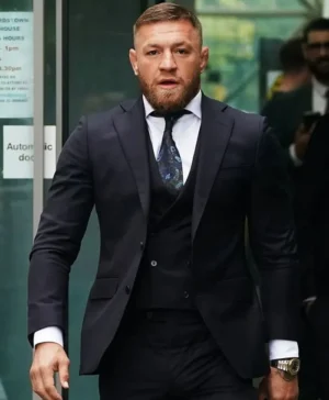 Mens Conor McGregor Black Suit