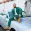 Mens Conor McGregor Green Suit
