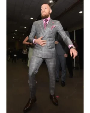Mens Conor McGregor Grey Suit