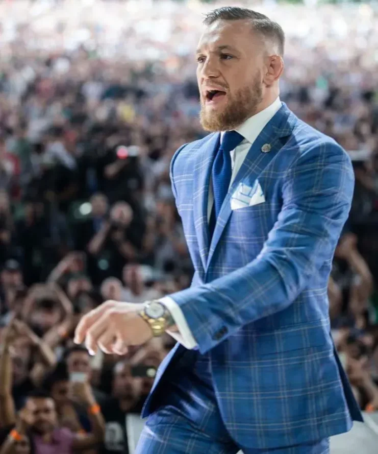 Mens Conor McGregor Plaid Suit