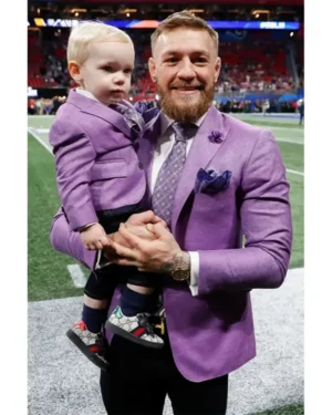Mens Conor McGregor Purple Suit