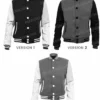 Mens University Bomber Letterman Varsity Wool Jacket Ver 1