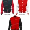 Mens University Bomber Letterman Varsity Wool Jacket Ver 4
