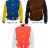 Mens University Bomber Letterman Varsity Wool Jacket ver 13