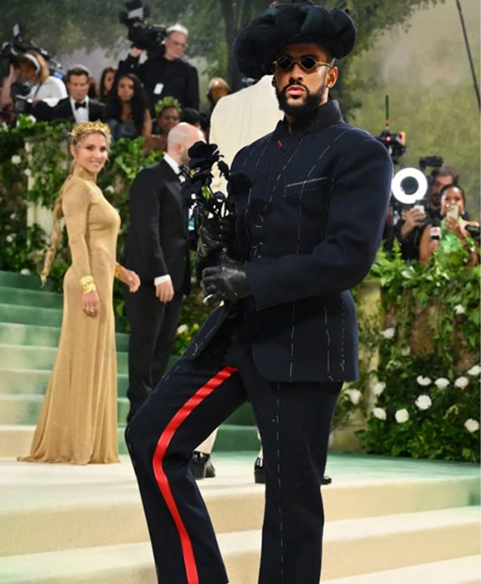 ORDER Met Gala Bad Bunny Black Suit