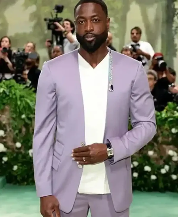 Met Gala Dwyane Wade Mauve Blazer