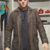 Michael GTA 5 Brown Leather Jacket