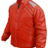 Michael Jackson Beat It Red Leather Jacket Left