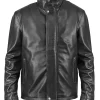 Mission Impossible Rogue Nation 05 Tom Cruise Black Leather Jacket
