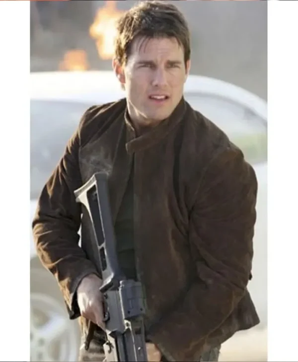 Mission Impossible Tom Cruise Suede Brown Jacket