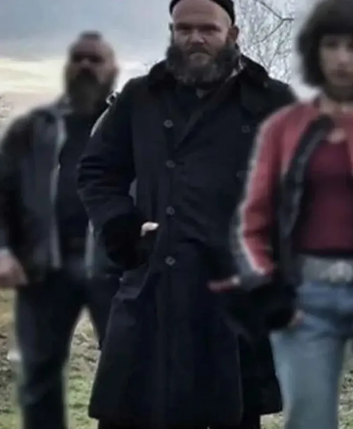 Money Heist Helsinki Double Breasted Wool Black Coat