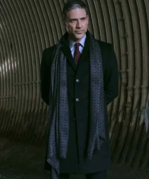 Morgan Edge Superman and Lois Black Coat