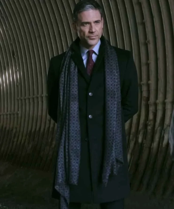 Morgan Edge Superman and Lois Black Coat