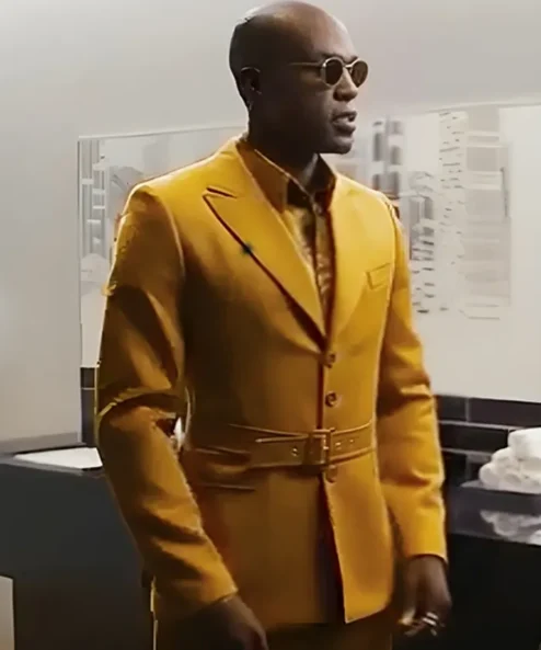 Morpheus The Matrix Resurrections 04 Yellow Blazer Suit