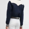 Mother The Western Blue Varsity Jacket back look