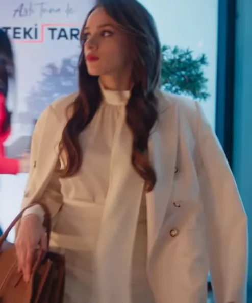 Muge Turkmen As the Crow Flies White Jacket Side