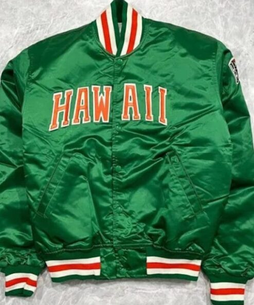 NCAA Hawaii Rainbow Warriors Green Jacket
