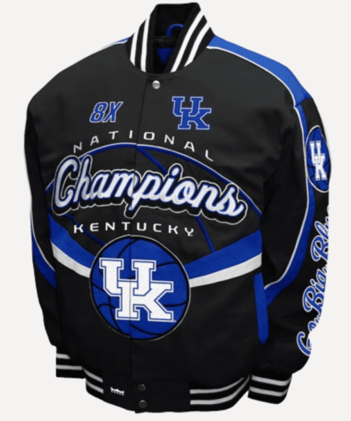 NCAA Kentucky Wildcats Black Printed Jacket