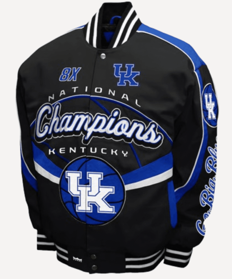 NCAA Kentucky Wildcats Black Printed Jacket