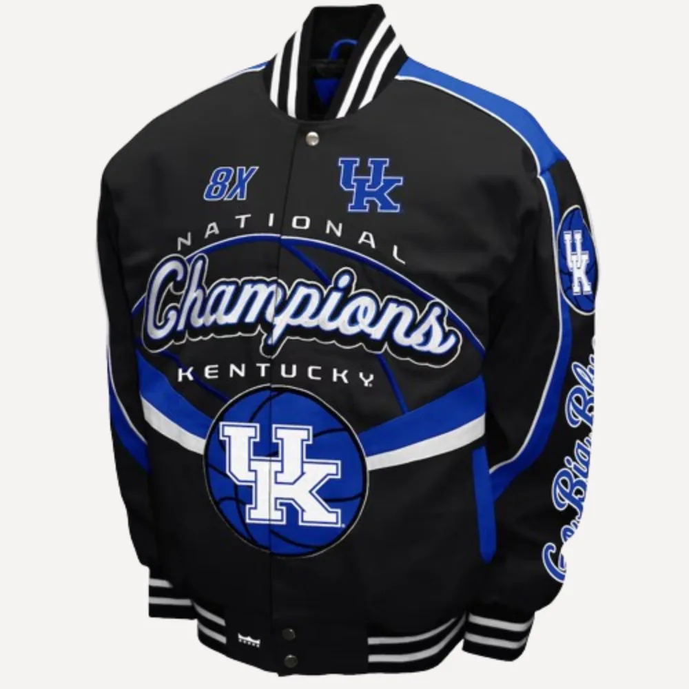 NCAA Kentucky Wildcats Black Printed Jacket