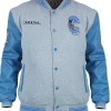 NCAA North Carolina Tar Heels OVO Grey And Blue Varsity Jacket