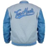NCAA North Carolina Tar Heels OVO Grey And Blue Varsity Jacket Back