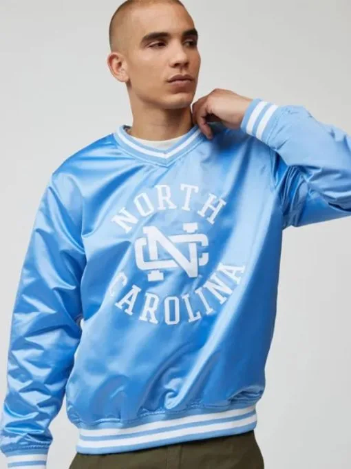 NCAA University Of North Carolina Sideline Satin Jacket