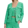 Nancy Drew S04 Maddison Jaizani Green Tweed Jacket
