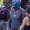 Nebula Guardians of The Galaxy 3 Red And Blue Jacket