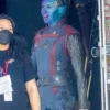 Nebula Guardians of The Galaxy 3 Red And Blue Jacket full look