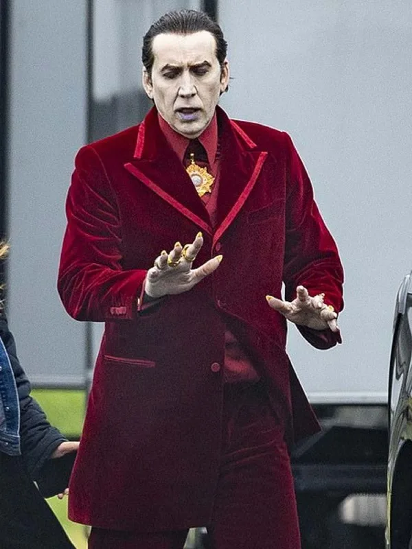 Nicolas Cage Renfield 2023 Velvet Suit