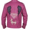 Nicolas Cage The Unbearable Weight of Massive Pink Motorcycle Leather Jacket