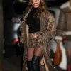 Night-Out-New-York-City-Selena-Gomez-Snake-Print-Coat
