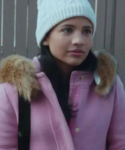 Nikki Rodriguez My Life With The Walter Boys S01 Pink Coat