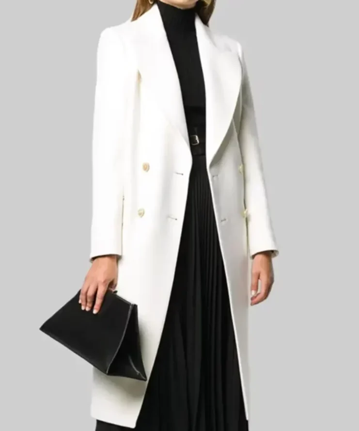 Nina-Dobrev-Double-Breasted-White-Coat