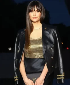Nina Dobrev The Prelude To The Olympics Leather Jacket