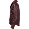 The Matrix 4 Niobe slimfit red leather jacket with sleek styling