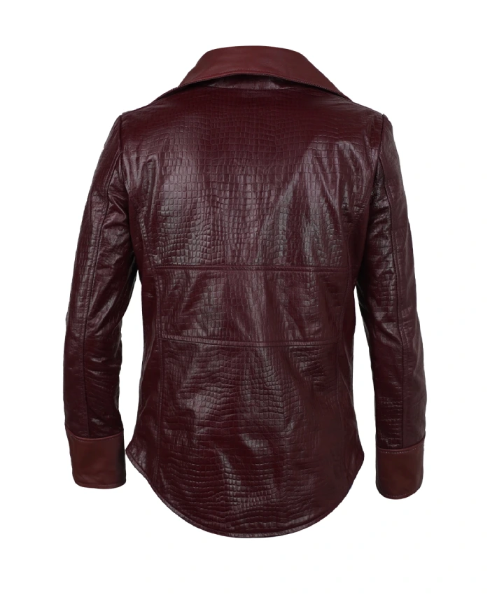The Matrix 4 2021 Niobe red slimfit leather jacket